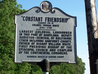“Constant Friendship” Marker. Click for full size. “Constant Friendship” Marker image. Click for full size.