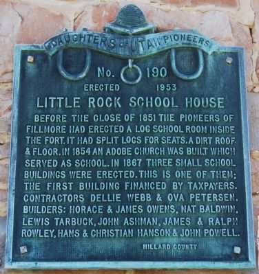 Little Rock Schoolhouse Marker image. Click for full size.