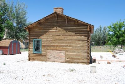 South side of restored cabin image. Click for full size.
