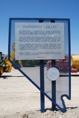 Pahranagat Valley Marker image. Click for full size.