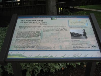 The National Road<br>The Road that Built the Nation Marker. Click for full size. The National Road<br>The Road that Built the Nation Marker image. Click for full size.