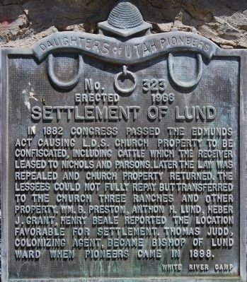Settlement of Lund Marker image. Click for full size.