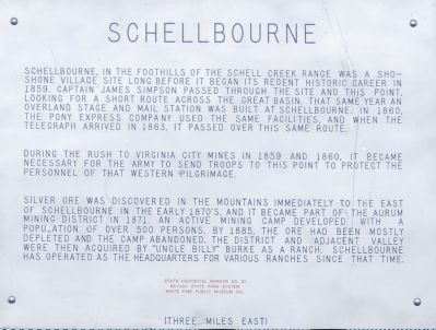 Schellbourne Marker image. Click for full size.