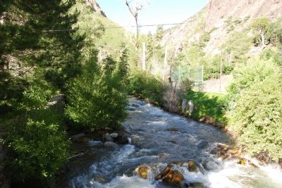 Big Cottonwood Creek (source of water) image. Click for full size.
