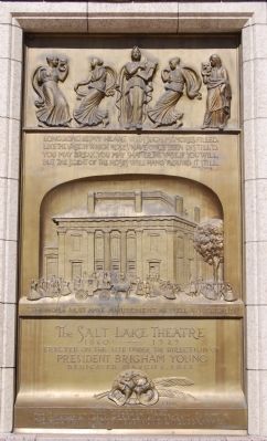 The Salt Lake Theatre Marker. Click for full size. The Salt Lake Theatre Marker image. Click for full size.