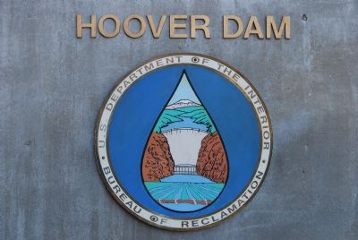Hoover Dam, Bureau of Reclamation Logo image. Click for full size.