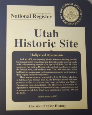 Hollywood Apartments Marker image. Click for full size.