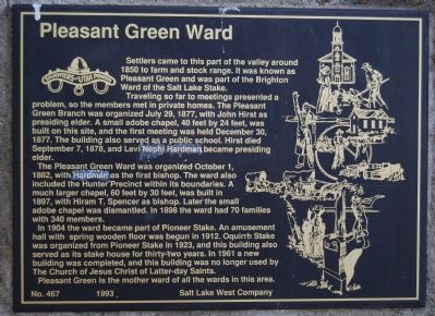 Pleasant Green Ward Marker. Click for full size. Pleasant Green Ward Marker image. Click for full size.