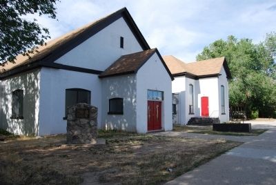 Pleasant Green Ward Chapel and marker. Click for full size. Pleasant Green Ward Chapel and marker image. Click for full size.