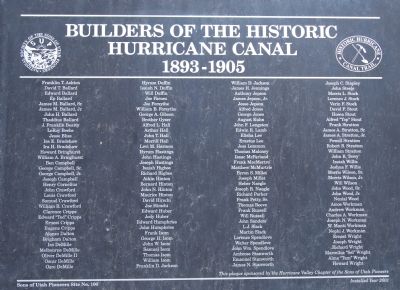 Builders of the Historic Hurricane Canal, 1893-1902 image. Click for full size.