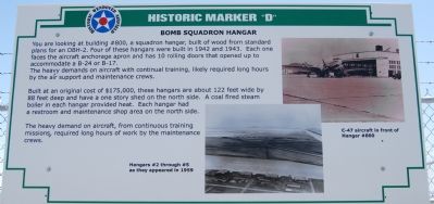 Bomb Squadron Hangar Marker. Click for full size. Bomb Squadron Hangar Marker image. Click for full size.