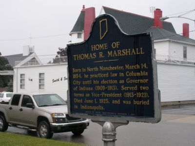 Home of Thomas R. Marshall Marker image. Click for full size.