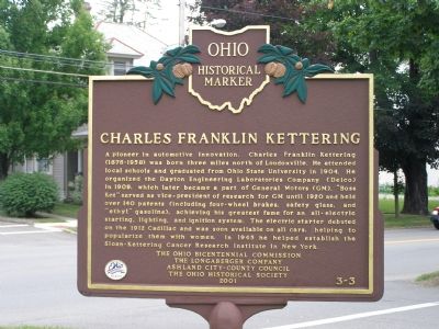 Charles Franklin Kettering Marker image. Click for full size.
