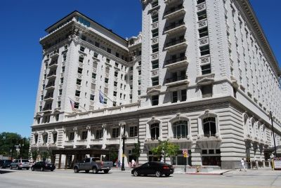 South side (front) of Hotel Utah. Click for full size. South side (front) of Hotel Utah image. Click for full size.