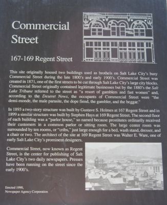 Commercial Street Marker. Click for full size. Commercial Street Marker image. Click for full size.