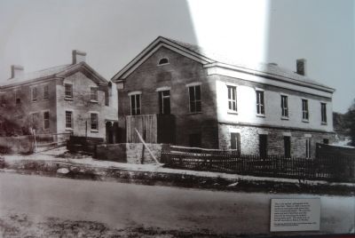 Photograph of the Social Hall from 1877 image. Click for full size.