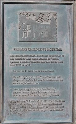 Primary Children's Hospital Marker image. Click for full size.