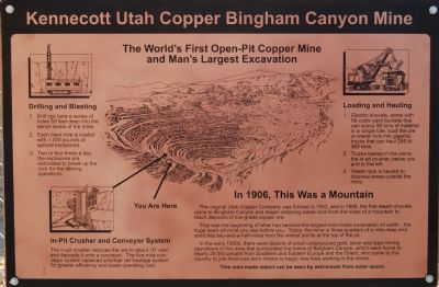 Kennecott Utah Copper Bingham Canyon Mine image. Click for full size.