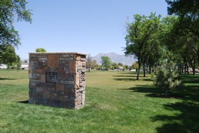 Marker located in park. Click for full size. Marker located in park image. Click for full size.