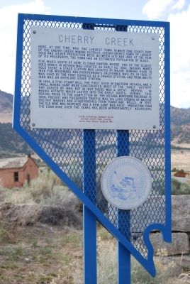 Cherry Creek Marker. Click for full size. Cherry Creek Marker image. Click for full size.