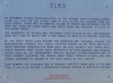 Elko Marker image. Click for full size.