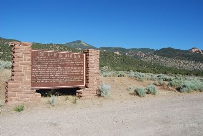 Marker and west side of Colorado Plateau image. Click for full size.