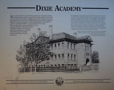 Dixie Academy Marker. Click for full size. Dixie Academy Marker image. Click for full size.