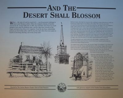 And the Desert Shall Blossom Marker image. Click for full size.