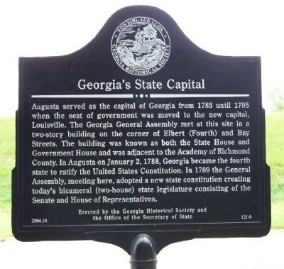 Georgia's State Capital Marker image. Click for full size.