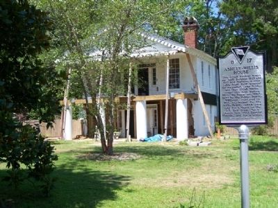 Ashley ~ Willis House, restoration in 2008, and Marker image. Click for full size.