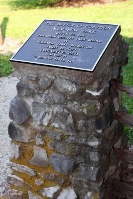 The Battle of Corydon Memorial Park. Click for full size. The Battle of Corydon Memorial Park image. Click for full size.