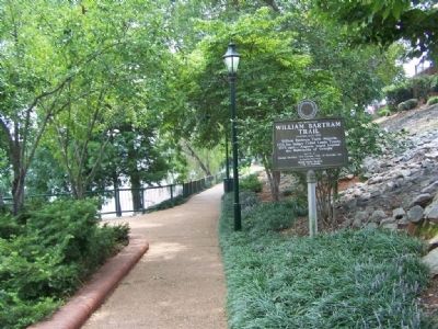 William Bartram Trail Marker, traveling east on the Riverwalk. Click for full size. William Bartram Trail Marker, traveling east on the Riverwalk image. Click for full size.