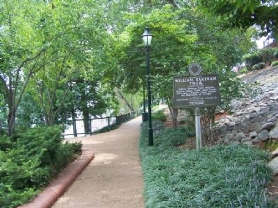 William Bartram Trail Marker, traveling east on the Riverwalk image. Click for full size.