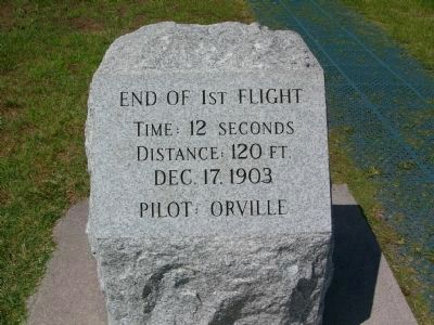 End of 1st Flight Marker image. Click for full size.