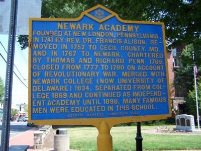 Newark Academy Marker image. Click for full size.
