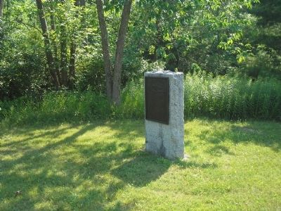 Knox Trail Marker in Ticonderoga Village. Click for full size. Knox Trail Marker in Ticonderoga Village image. Click for full size.