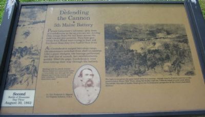 Defending the Cannon Marker. Click for full size. Defending the Cannon Marker image. Click for full size.