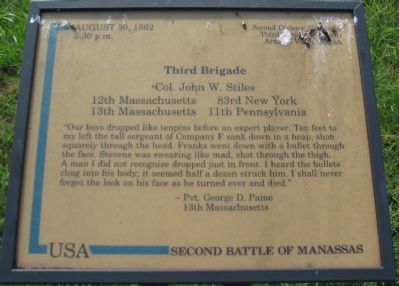 Third Brigade Marker. Click for full size. Third Brigade Marker image. Click for full size.