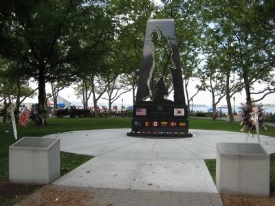 New York Korean War Veterans Memorial Marker image. Click for full size.
