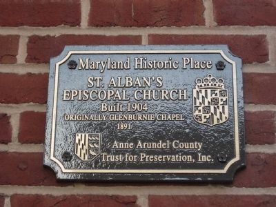 St. Alban's Episcopal Church Marker image. Click for full size.
