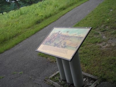 Marker at Breymann Redoubt image. Click for full size.