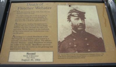 Death of Fletcher Webster Marker image. Click for full size.
