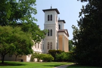 Wofford College Main Building from Sidewalk image. Click for full size.