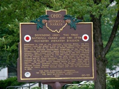 Defending Ohio Side of Marker. Click for full size. Defending Ohio Side of Marker image. Click for full size.