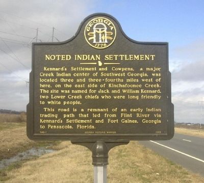 Noted Indian Settlement Marker image. Click for full size.