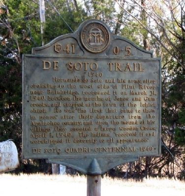 De Soto Trail Marker image. Click for full size.