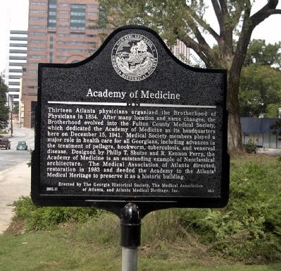 Academy of Medicine Marker image. Click for full size.