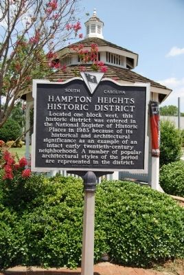 Hampton Heights Historic District Marker. Click for full size. Hampton Heights Historic District Marker image. Click for full size.