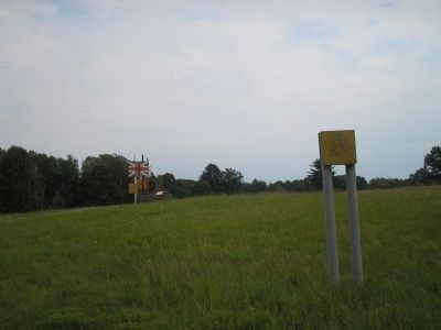 Main British Encampment Marker from the Road image. Click for full size.