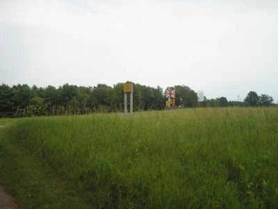 Headquarters Marker from the road. Click for full size. Headquarters Marker from the road image. Click for full size.